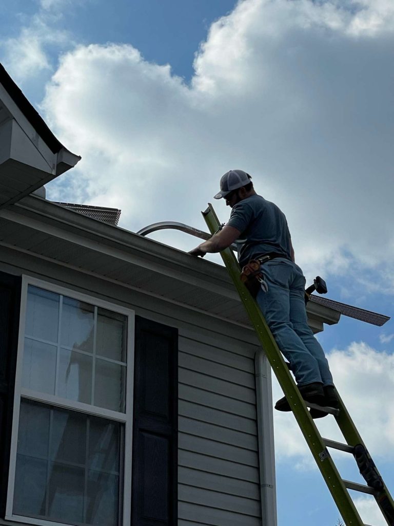 Highly trained techs for installation of gutter guards